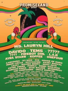 Promiseland Festival releases 2023 line-up led by Lauryn Hill, Davido and Tems